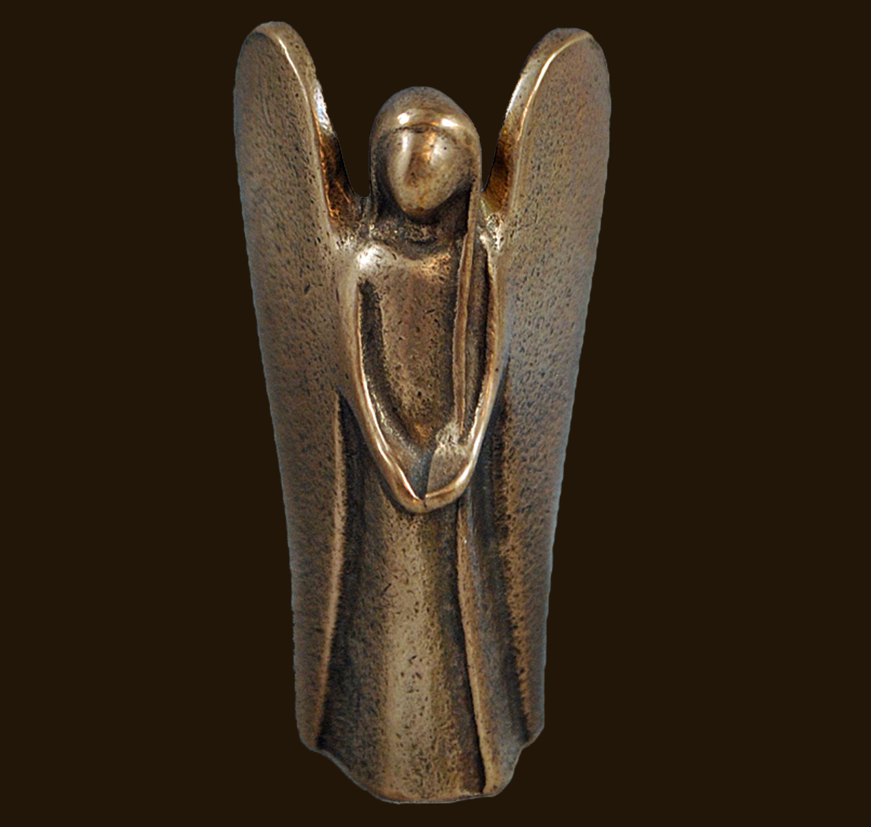 Bronze-Engel Magnificat Höhe: 5,5 cm